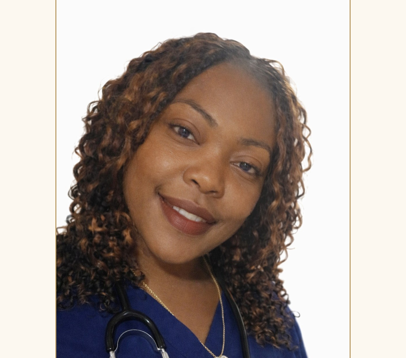 Chrystelle Amouzou, Registered Nurse and founder of CHNSS